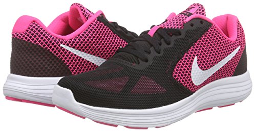 Nike Wmns Revolution 3, Zapatillas de Running para Mujer, Rosa (Hyper Pink/White-Black), 36 1/2 EU