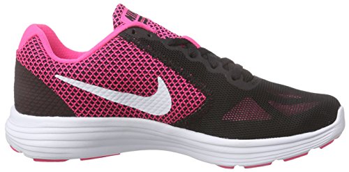 Nike Wmns Revolution 3, Zapatillas de Running para Mujer, Rosa (Hyper Pink/White-Black), 36 1/2 EU