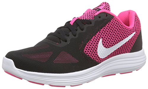 Nike Wmns Revolution 3, Zapatillas de Running para Mujer, Rosa (Hyper Pink/White-Black), 36 1/2 EU