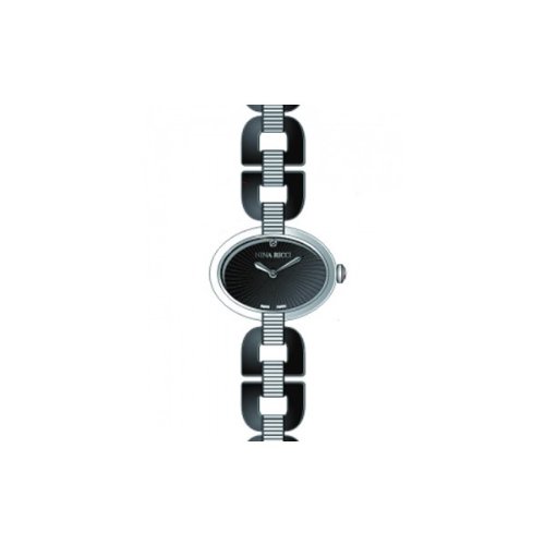 Nina Ricci N052005 - Reloj para Mujeres, Correa de Tela Color Negro