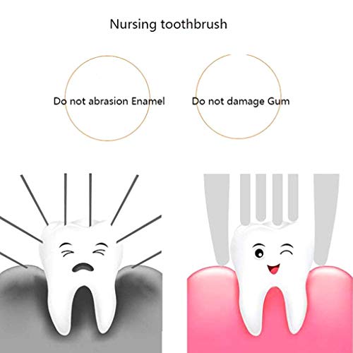 Niños automático del cepillo de dientes, cepillo de dientes del niño T Tipo Cepillo dental sónico 3 Modo limpieza Diversión cepillo Gran regalo de dibujos animados for niños de cumpleaños 300mAh, amar