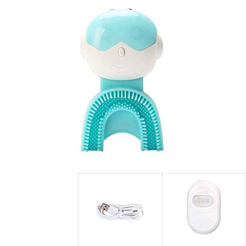 Niños automático del cepillo de dientes, cepillo de dientes del niño T Tipo Cepillo dental sónico 3 Modo limpieza Diversión cepillo Gran regalo de dibujos animados for niños de cumpleaños 300mAh, amar