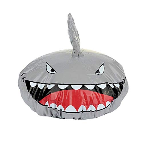 Niños divertidos Gorro de ducha Novedad Forma de tiburón Sombrero de ducha Gorro de baño elástico a prueba de agua Cubierta de cabello Sombrero de protección - Mantenga el cabello seco
