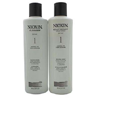 Nioxin Cleanser & Scalp Therapy System 1 - Shampoo & Conditioner Duo/Twin Pack 300ml