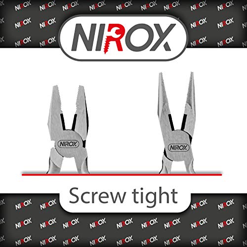 Nirox Juego de alicates para electrónica - Alicates de precisión con mangos antideslizantes - Alicates para trabajos de electrónica con bolsa de almacenamiento - Todos los tipos comunes de alicates