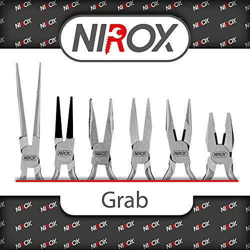 Nirox Juego de alicates para electrónica - Alicates de precisión con mangos antideslizantes - Alicates para trabajos de electrónica con bolsa de almacenamiento - Todos los tipos comunes de alicates