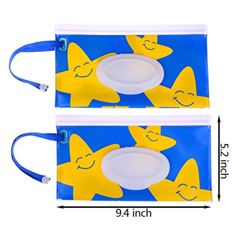 NIU MANG - 4 dispensadores reutilizables para toallitas húmedas para bebé, dispensador ecológico, ideal para viajar