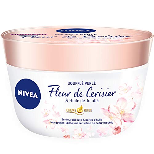 NIVEA - Aceite soplado nacarado para maceta de flor de cerezo/aceite de jojoba, 200 ml, juego de 4