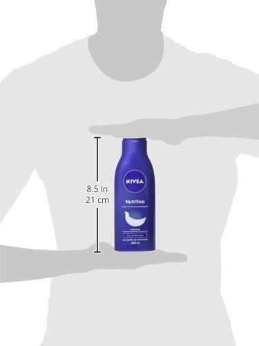 NIVEA Body Milk Nutritivo, leche corporal para una hidratación profunda durante 48 h, crema hidratante corporal con aceite de almendras para piel muy seca - 1 x 400 ml