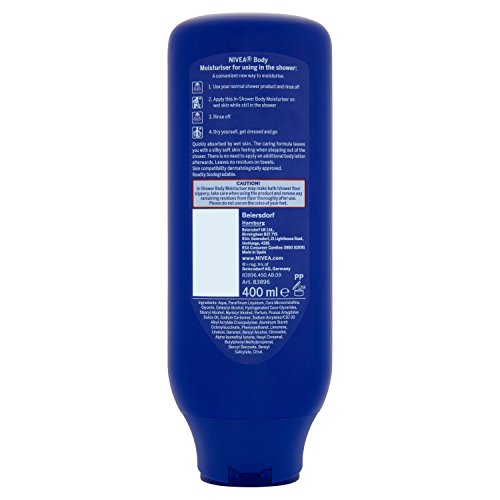 Nivea - Crema hidratante bajo la ducha, piel seca, pack de 3 (3x 400 ml)