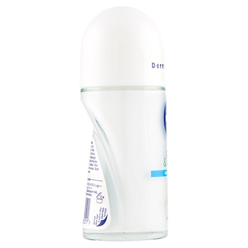 Nivea Desodorante para mujer Roll-On Pure & Natural con ingredientes naturales – 6 paquetes de 50 ml – Total: 300 ml