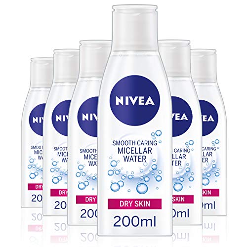 NIVEA diaria de Essentials agua micelar Loción Piel 200ml Paquete de 6