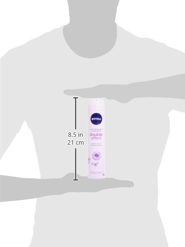 NIVEA Double Effect Spray (1 x 200 ml), desodorante antitranspirante para unas axilas suaves y sin irritaciones, desodorante suave para el cuidado femenino