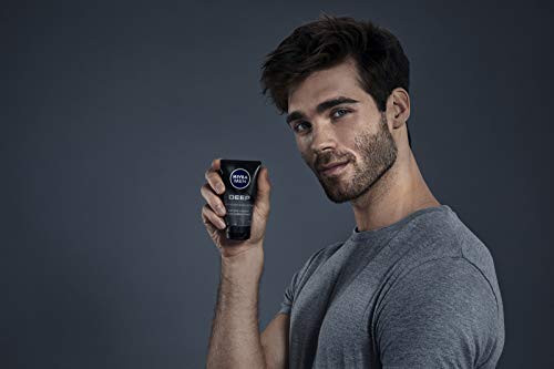 Nivea Men Deep Control - Exfoliante antiespinillas y gel de lavado, 75 ml