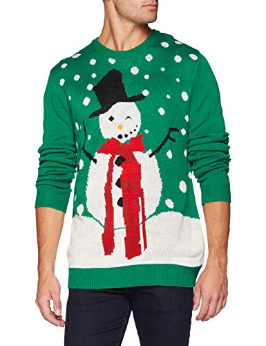 NIZZIN Unisexo Maples suéter, Verde (Green 18-5338), Medium
