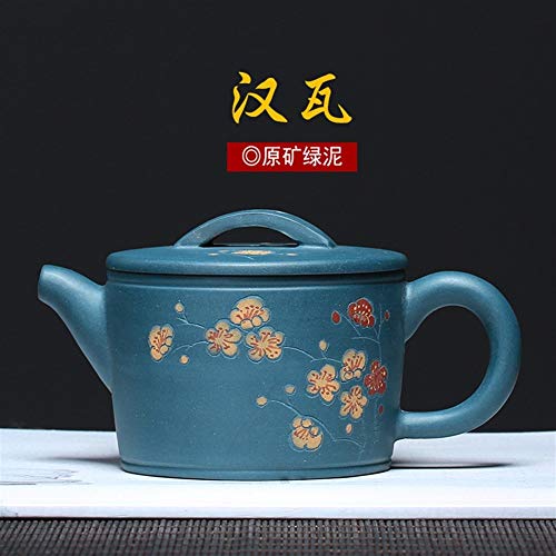 No-branded Tetera Yixing Tea Cup Fragancia del azulejo Verde Kits Tetera Tetera portátil Tetera Arena Pot GMXCC (Color : Hanwa Set)