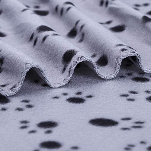 Nobleza – 6 x Manta Suave de Felpa para Perros, Gatos y Otras Mascotas. Lavable. Color Gris, 75 * 75