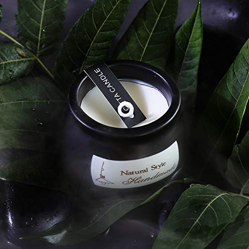 NOBRAND Estilo nórdico pequeña Vela perfumada de cerámica Negra explosión Creativa Venta al por Mayor Regalos Personalizados Vela perfumada de cerámica