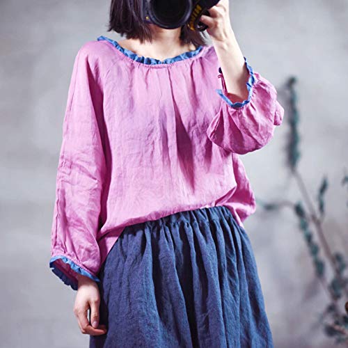 NOBRAND New Art Fresh Rural Girl Lace Shirt Polvo Taille unique