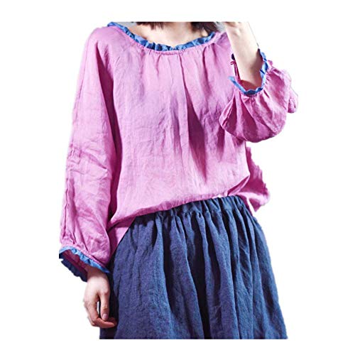 NOBRAND New Art Fresh Rural Girl Lace Shirt Polvo Taille unique