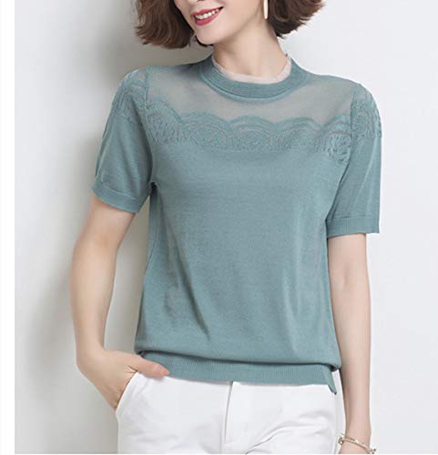 NOBRAND Nuevo suéter de mujer en primavera y verano Verde verde XXL