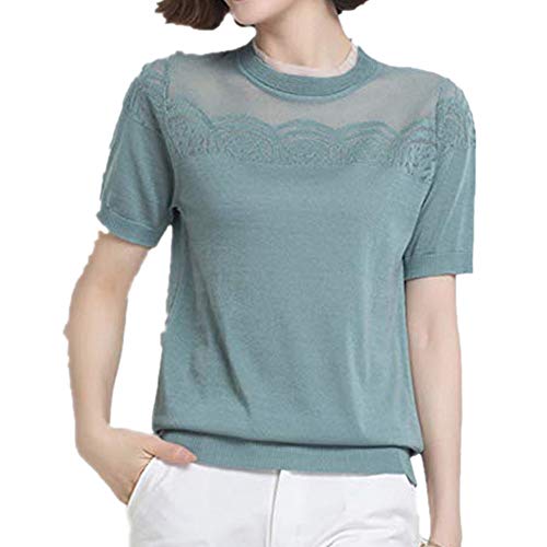 NOBRAND Nuevo suéter de mujer en primavera y verano Verde verde XXL