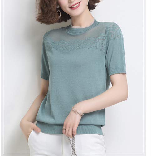 NOBRAND Nuevo suéter de mujer en primavera y verano Verde verde XXL