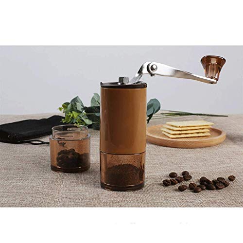 None Branded Molinillo de café Manual portátil - Molino de Granos de café a Mano con Rebabas de cerámica, Mini máquina de café (Color: B)