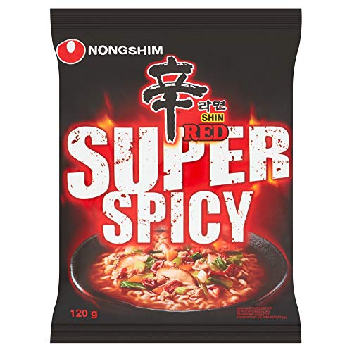 NONG SHIM Fideos Instantáneos Red Shin Ramyun, Super Spicy 120 g
