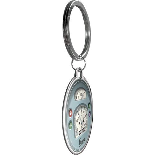 Nostalgic-Art Vespa - Llavero con cuentakilómetros (redondo, 4 cm), multicolor