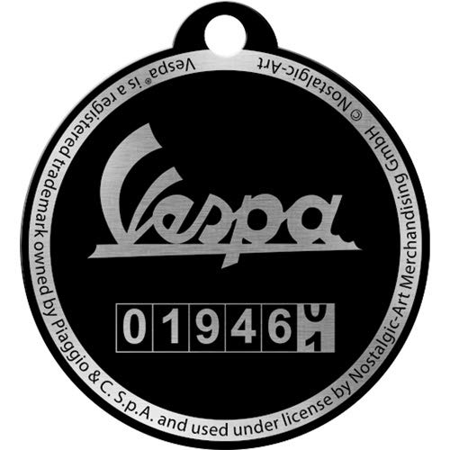 Nostalgic-Art Vespa - Llavero con cuentakilómetros (redondo, 4 cm), multicolor