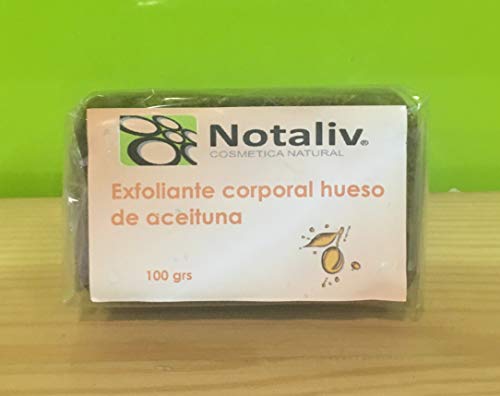 Notaliv Cosmética Natural Jabón exfoliante corporal hueso aceituna - 100g