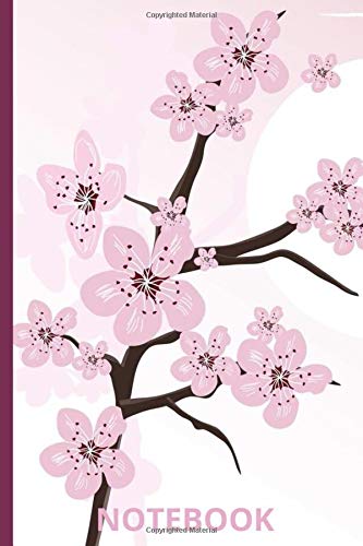 Notebook: Sakura Pink Floral Journal, Girly Gift for Women, Girlfriend, Wife, Lined Paper,120 Pages | Diary, Composition Book
