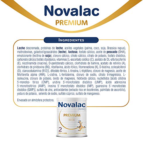 NOVALAC Premium 2 - Leche de continuación a partir de los 6 meses. 800G