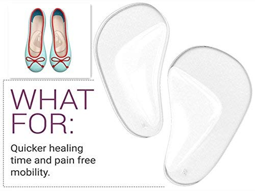 Novata 8 Pares Talón de Zapato Plantilla de Silicona Invisible autoadhesivo suave Foot Care Protector Plantilla Liner Zapatos