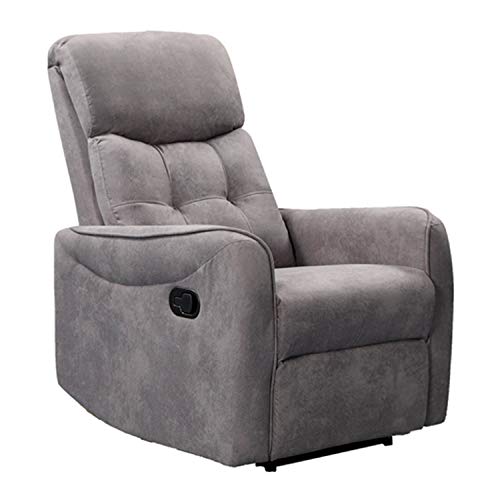 Novohogar Sillón Reclinable Moscú con Muelle Ensacado. Respaldo Reclinable y Reposapiés Extensible Manualmente (Marengo)