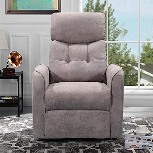 Novohogar Sillón Reclinable Moscú con Muelle Ensacado. Respaldo Reclinable y Reposapiés Extensible Manualmente (Marengo)