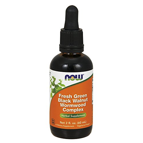 Now Foods | Complejo con ajenjo y nogal negro fresco (Fresh Green Black Walnut Wormwood Complex) | 2 fl oz (60 ml) | sin gluten y soya