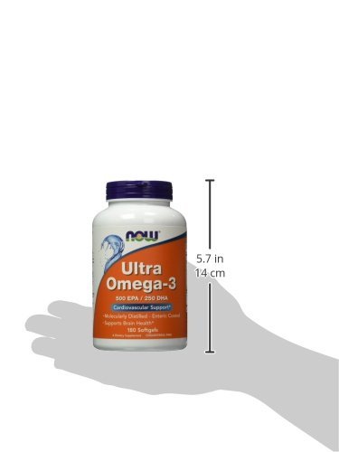NOW Foods - Ultra Omega-3 500 DHA EPA/250 - 180 Cápsulas blandas