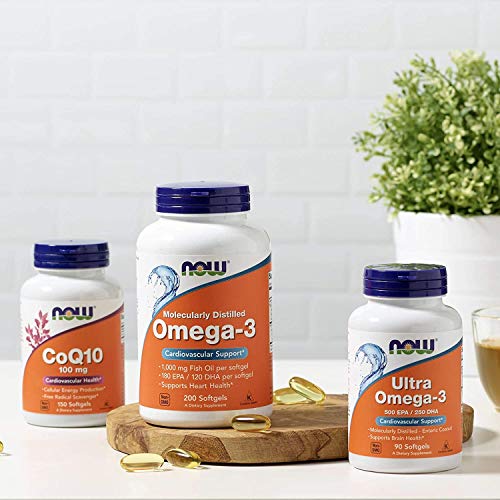 NOW Foods - Ultra Omega-3 500 DHA EPA/250 - 180 Cápsulas blandas