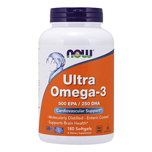 NOW Foods - Ultra Omega-3 500 DHA EPA/250 - 180 Cápsulas blandas