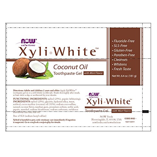 Now Foods XyliWhite aceite de coco Gel dentífrico - 181g 200 g