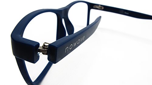 NOWAVE Gafas Neutras para PC, Smartphone, TV y Gaming | Eliminan la Fatiga y la irritación Visual | Gafas Anti LUZ Azul y UV para Pantalla | Filtro luz Azul de Descanso para pc | Unisex,Ligera y Azul