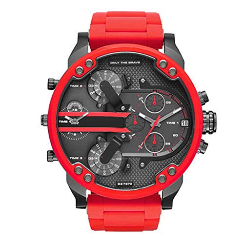 N/P Reloj Inteligente, Reloj para Hombre con Correa de Acero Inoxidable, Reloj de Tendencia Impermeable con Esfera Grande y Personalidad con Cierre de Broche y Correa estándar para Hombre