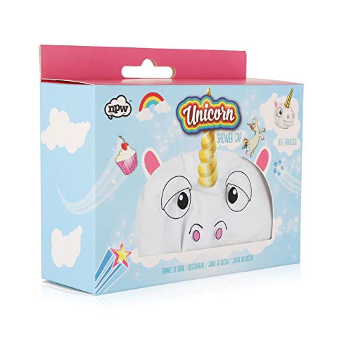 NPW Gorro de Ducha Blanco de Unicorn - 50 gr