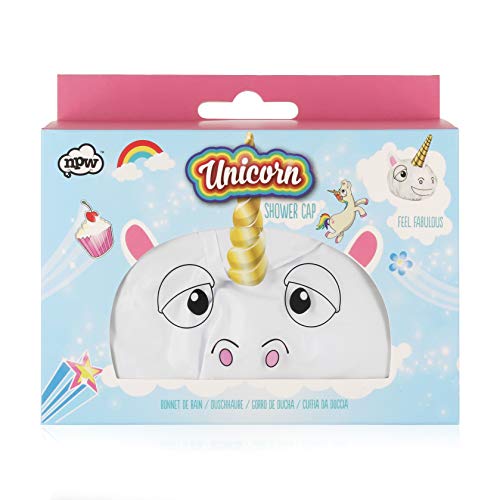 NPW Gorro de Ducha Blanco de Unicorn - 50 gr