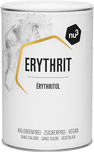 nu3 Eritritol Premium - Sustituto de azúcar polivalente - 750 g de enducolorantze erythrit sin calorías - Sin impacto sobre el índice de glicemia - Alternativa ideal para dietas, cocinar y repostería