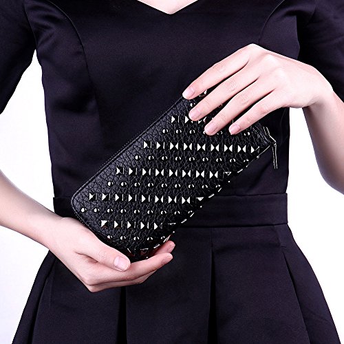 Nube carpeta largo personalita 'Estilo Cartera para mujer con cremallera piel Material Fashion buen regalo San Valentín