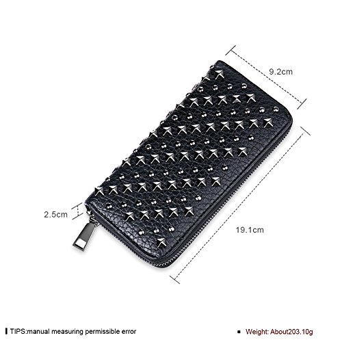 Nube carpeta largo personalita 'Estilo Cartera para mujer con cremallera piel Material Fashion buen regalo San Valentín