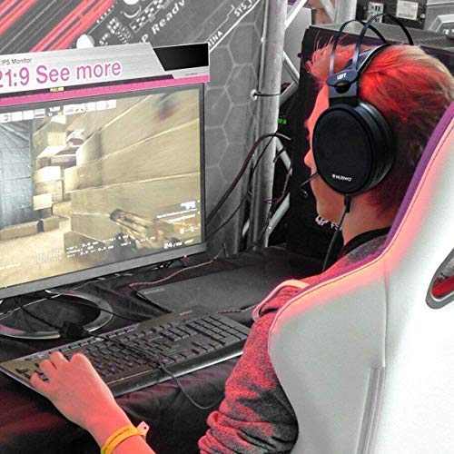 NUBWO 7.1 Surround Sound Gaming PC Casco Xbox One Estéreo Micrófono con Cancelación del Ruido, Audífonos con Control de Volumen Interruptor Mudo para PC/MAC/PS4/Xbox 1